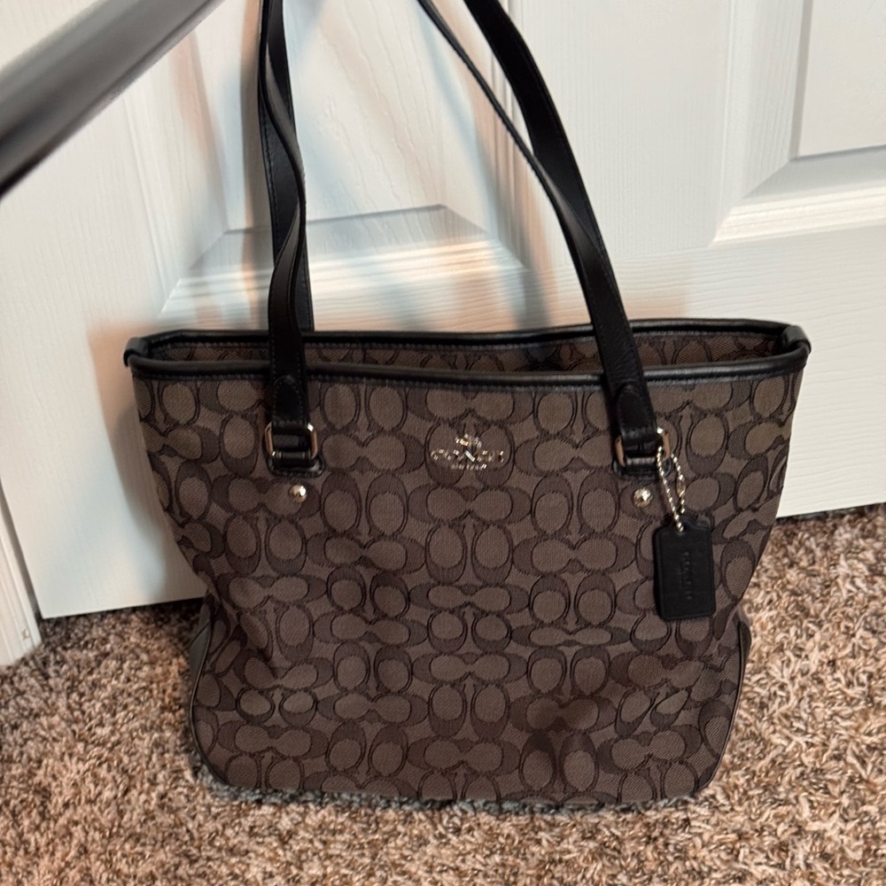 Coach signature tote.